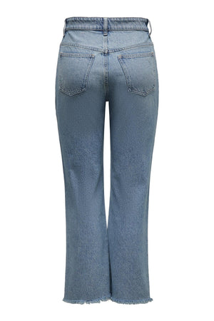 Zikka Color Block Pants - Medium Blue Denim
