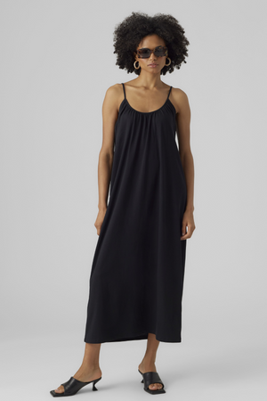 Luna Singlet Ankle Dress - Black