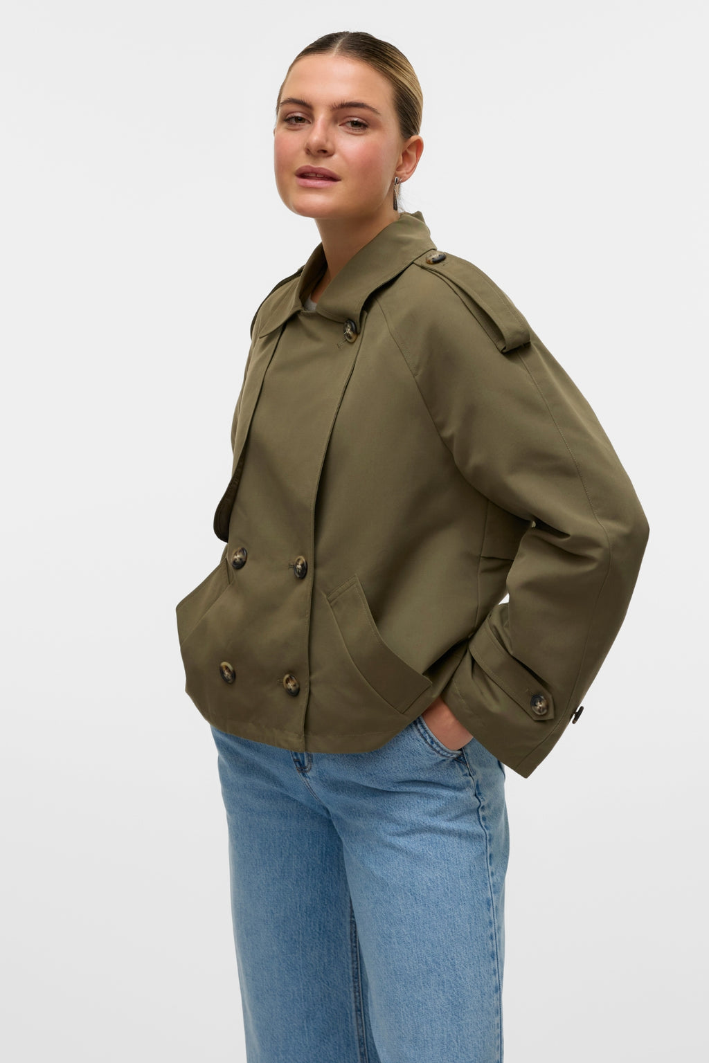 Chloe Short Trenchcoat - Kalamata