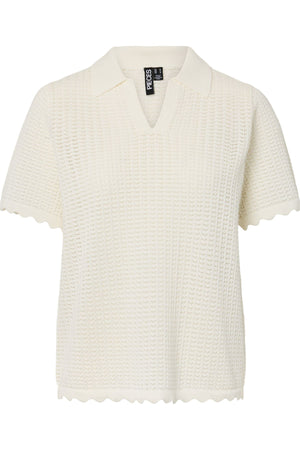 Scout Polo Knit - Cloud Dancer