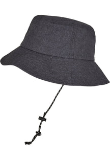 Nastaviteľný klobúk Flexfit Bucket Hat - Heather grey