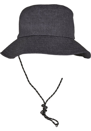 Nastaviteľný klobúk Flexfit Bucket Hat - Heather grey