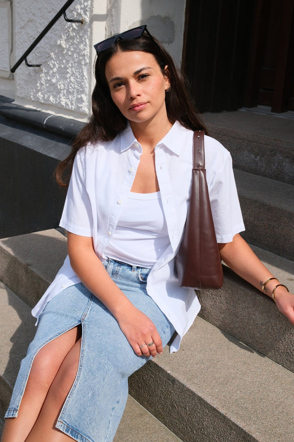 Košeľa s krátkym rukávom - biela