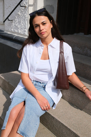 Košeľa s krátkym rukávom - biela