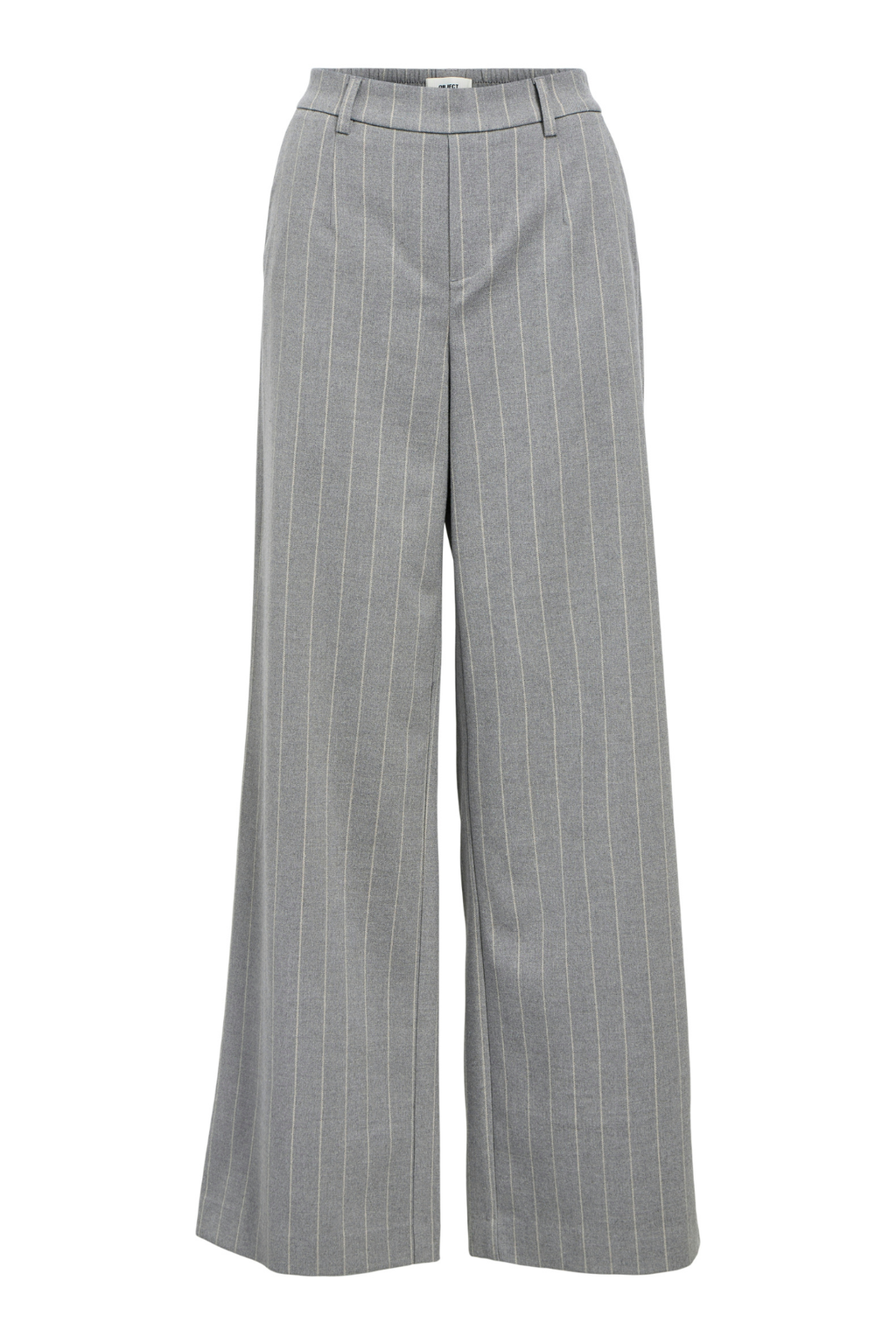Lisa leathan pant AOP - Melange liath meánach
