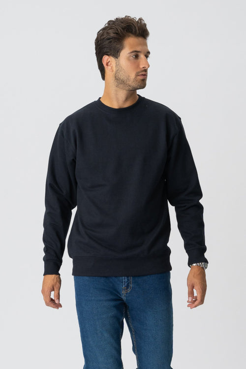 Basic Crewneck - Black - TeeShoppen Group™