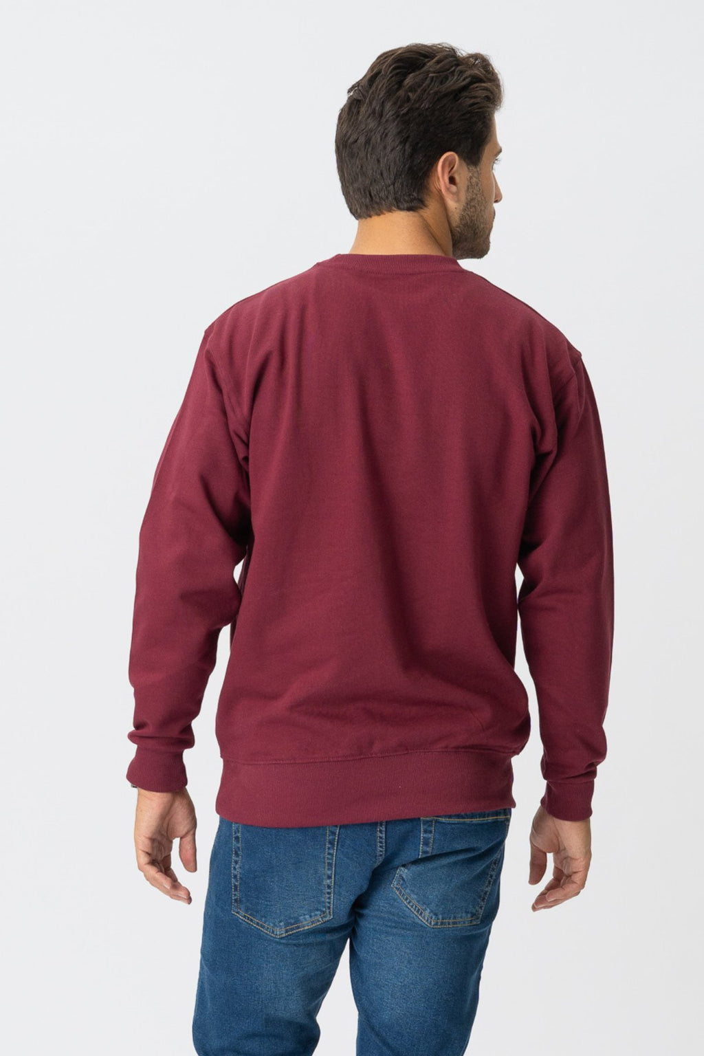 Basic Crewneck - Burgundy Red