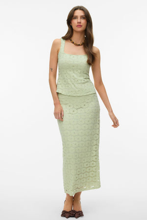 Janelle Ankle Skirt - Fog Green