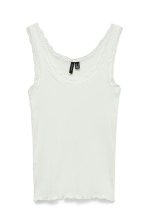 Nana Lace Tank Top - Snow White