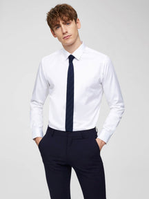 Obchodné tričko Slim Fit - biela