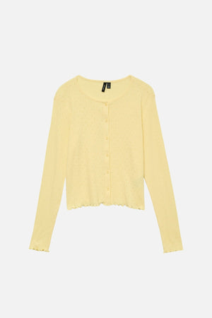 Isa O -Neck Cardigan - Flower anise