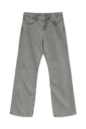 Alexis Low Waist Denim Jeans - Light Grey Denim