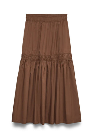 Friba Ankle Skirt - Cocoa Brown