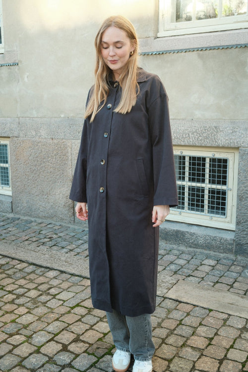 Carla Trenchcoat - Navy - TeeShoppen Group™