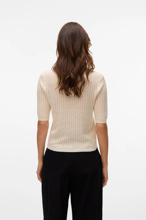 Panama 2/4 Knit Cardigan - Birch