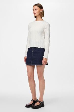 Marie O -Neck Poin Top - Rinceoir Cloud