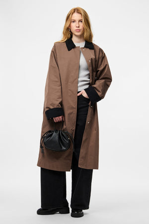 Jorma Long Light Jacket - Coffee Quartz Black