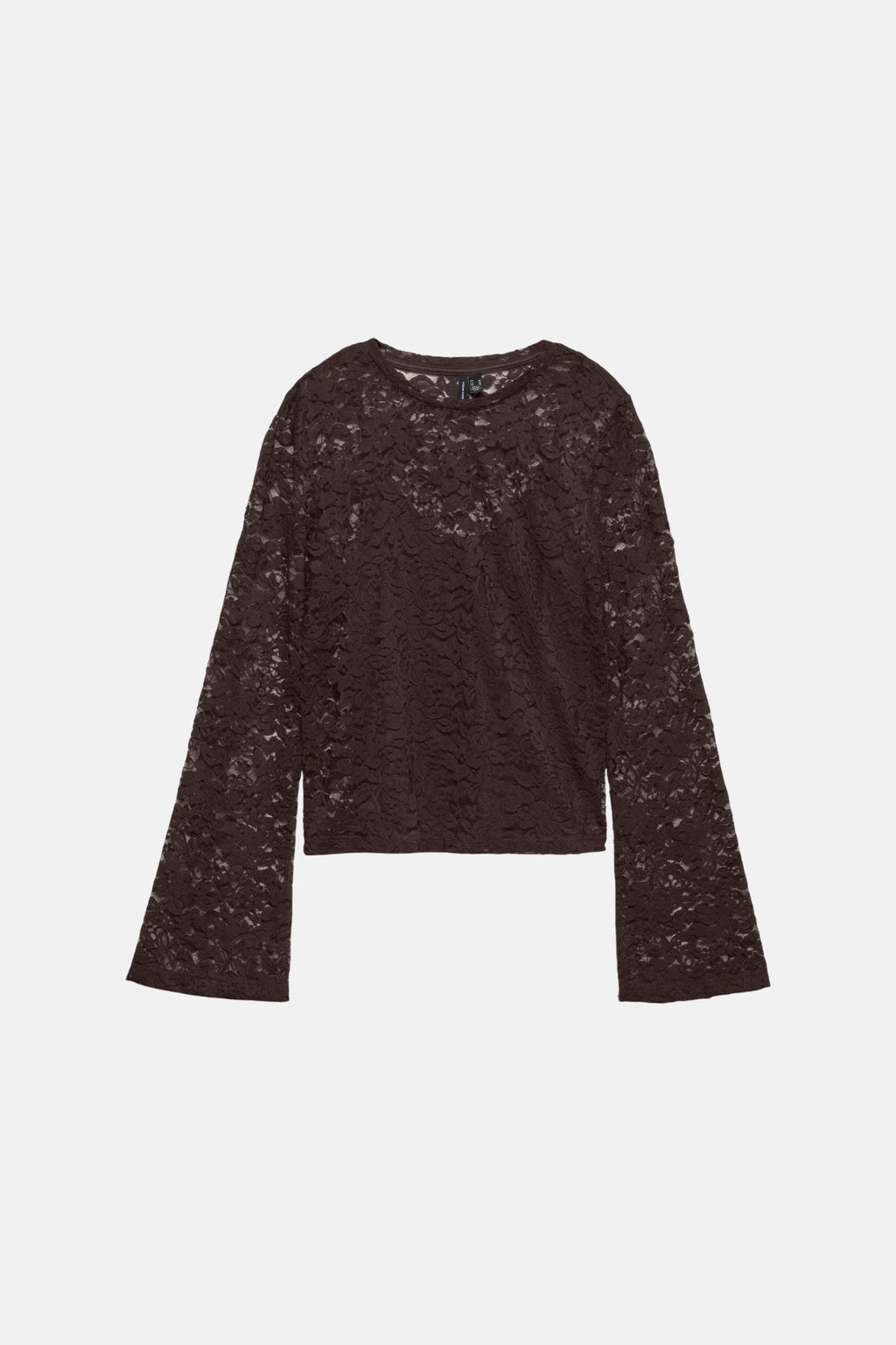 Kanya O -Neck Short Top - čokoládová torta