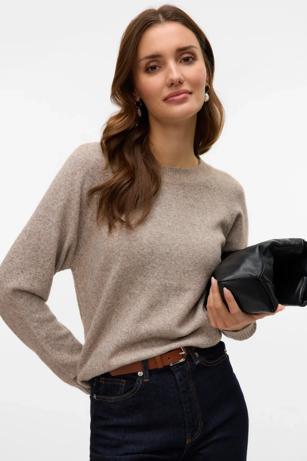 Blúzka Doffy s výstrihom - Moon Rock Melange