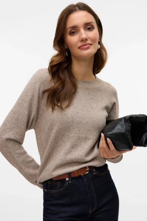 Blúzka Doffy s výstrihom - Moon Rock Melange