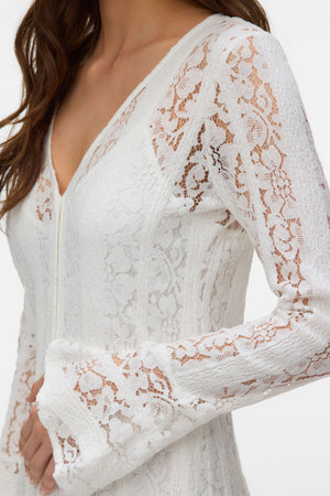 Kennedy Ankle Dress - Cloud Dancer