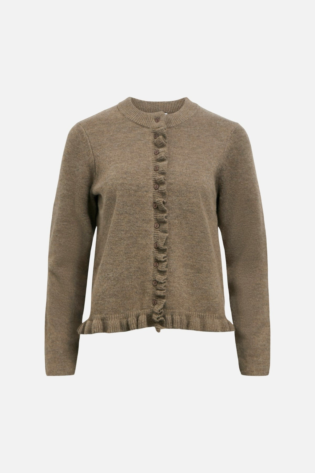 Elva pleteni kardigan - morel melange