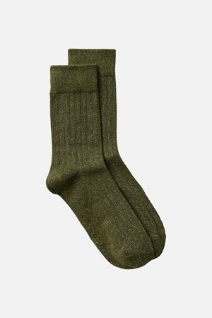 Kamala Glitter Socks -  Grape Leaf