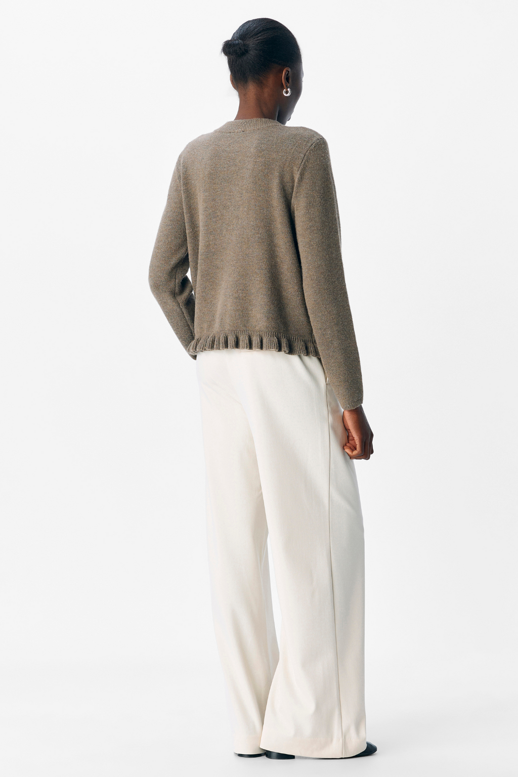 Elva pleteni kardigan - morel melange