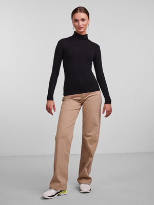 Kitte rollneck top - crni