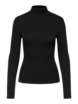 Kitte rollneck top - crni