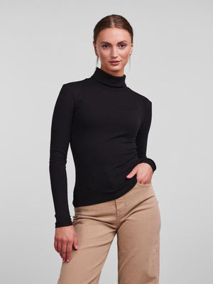 Kitte Rollneck Top - Black