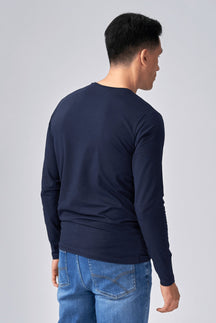 Sleeved fada Muscle T -léine - Navy