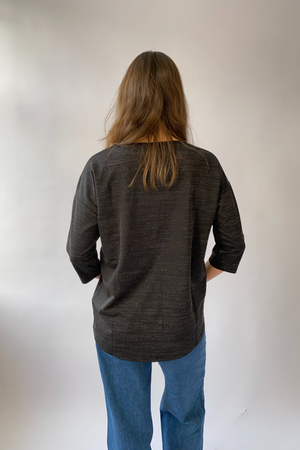 Malena Lurex Bluse - striebro