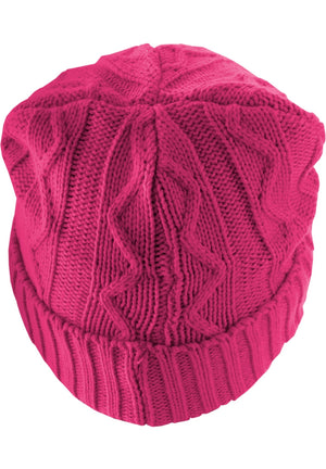 Next Beanie Cable Flap - Magenta - TeeShoppen Group™ - TeeShoppen