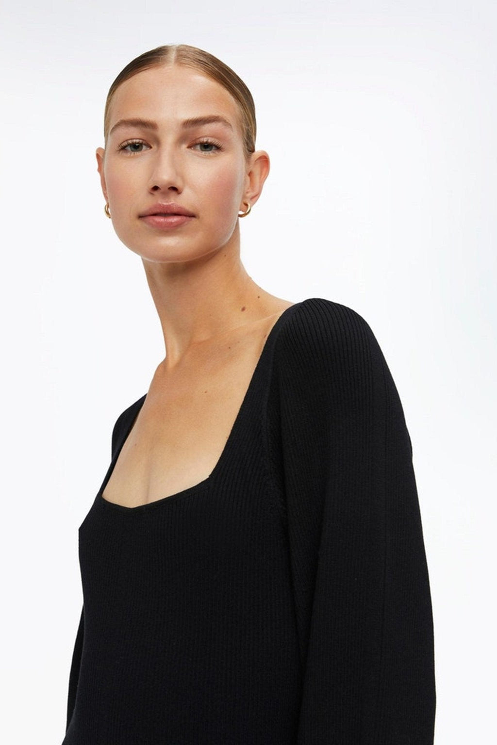 Gúna cniotála Agnes - Dubh