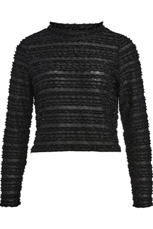 Runa Langærmet Bluse - Sort