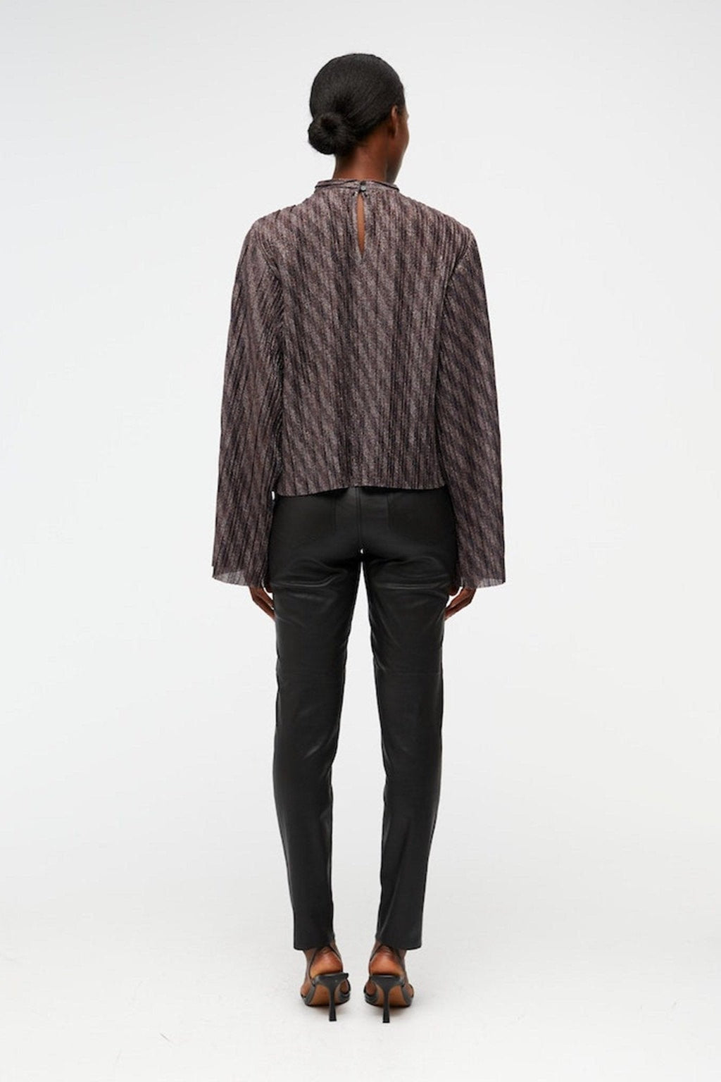 Lux Langærmet Bluse - Sort