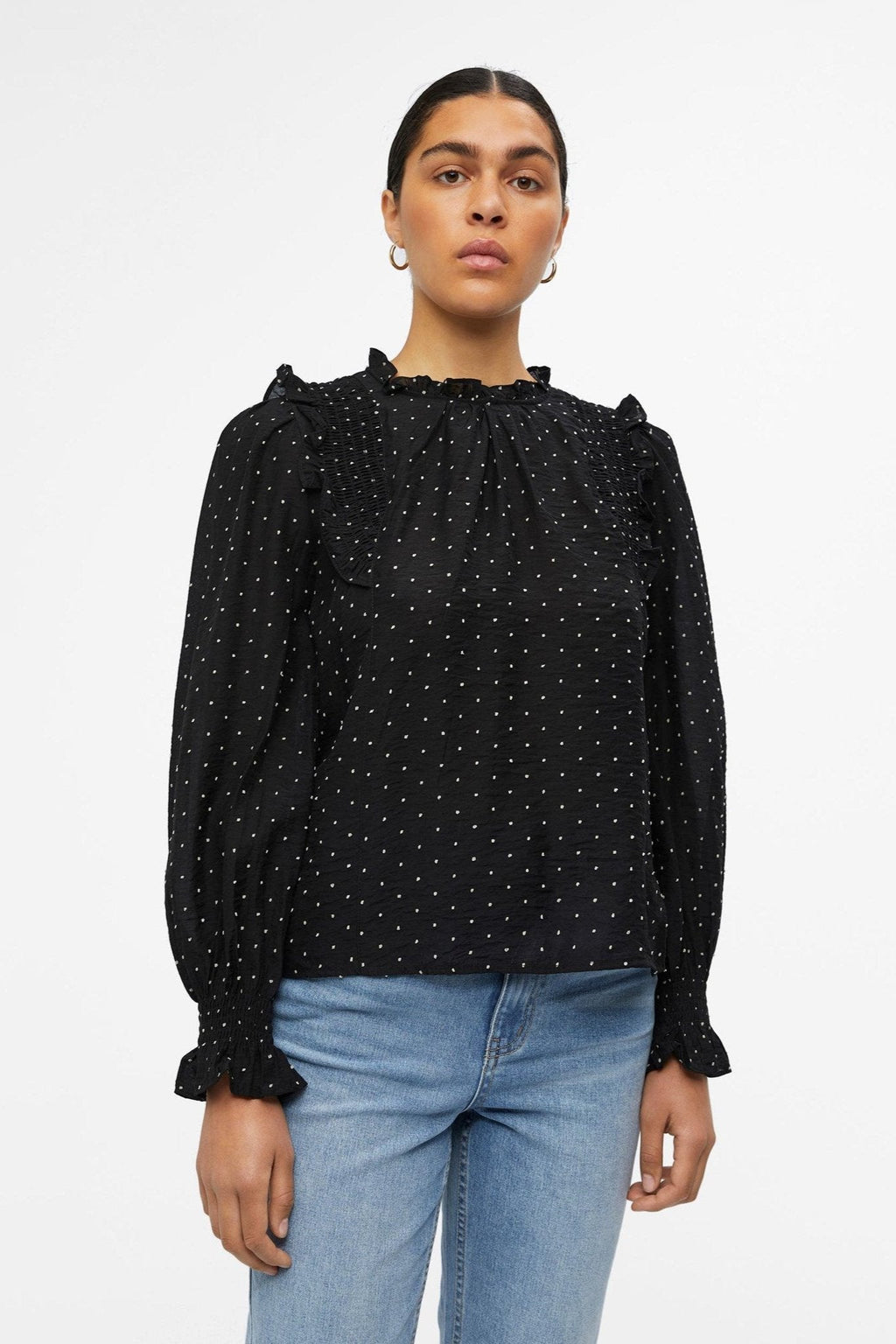 Petri Langærmet Top - Sort