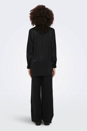 Victoria satenska haljina - crna