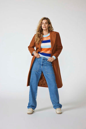 Kirsi Wide Jeans - Medium Blue Denim