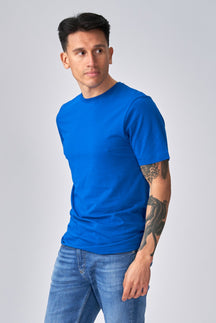 Organický Basic Tričko - modrá