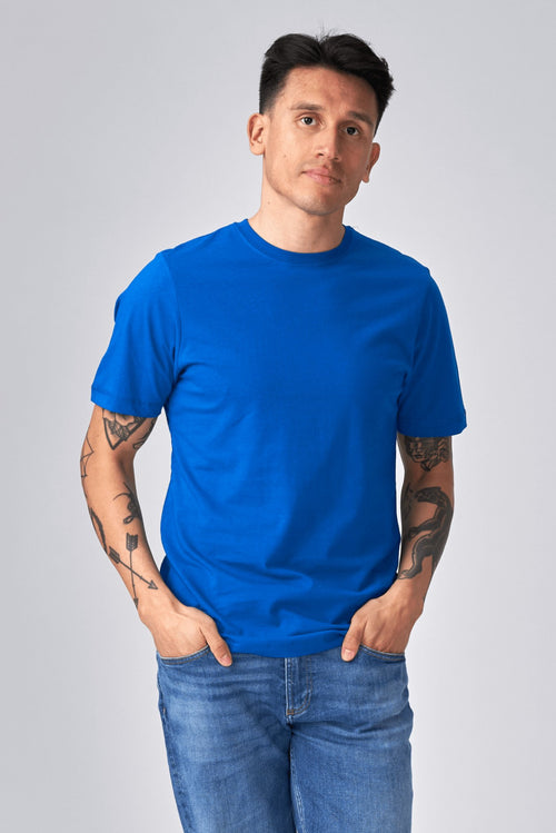 Organic Basic T-shirt - Blue - TeeShoppen Group™ - T-shirt - TeeShoppen