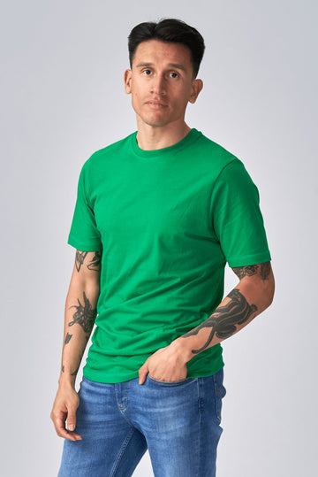 有机基本T恤 - 绿色