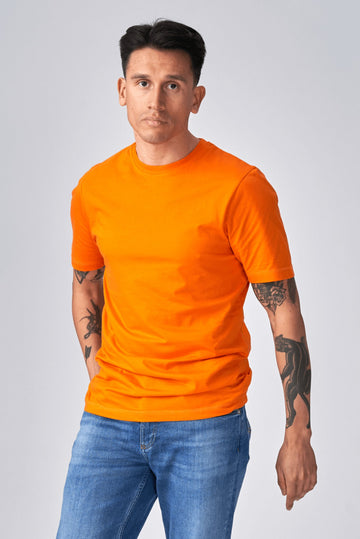 Organický Basic Tričko - oranžový