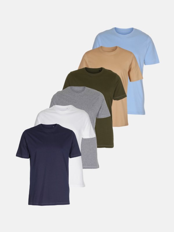 Organic Basic T-shirts – Package Deal (6 pcs.)