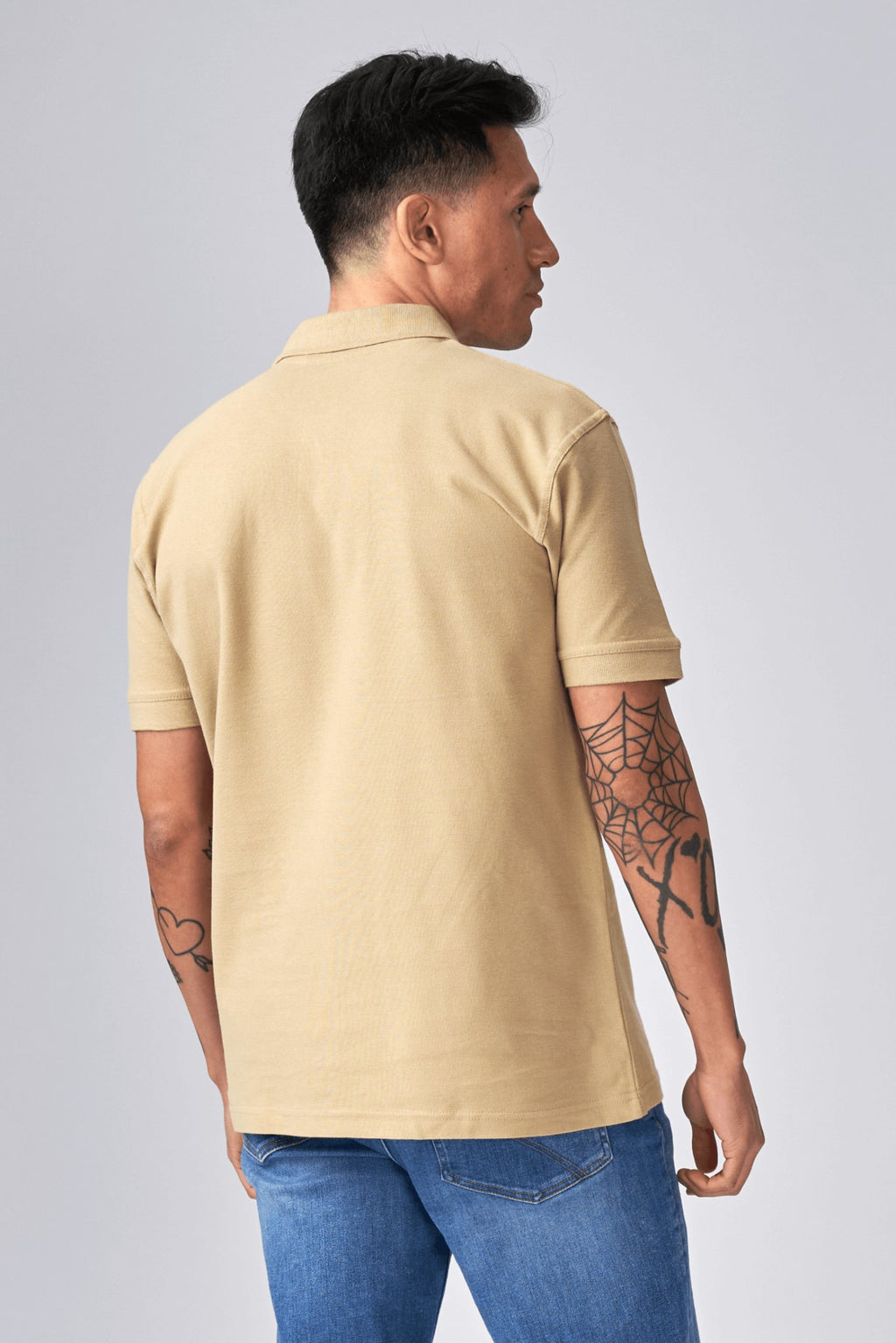 Basic Polo tričko - Khaki
