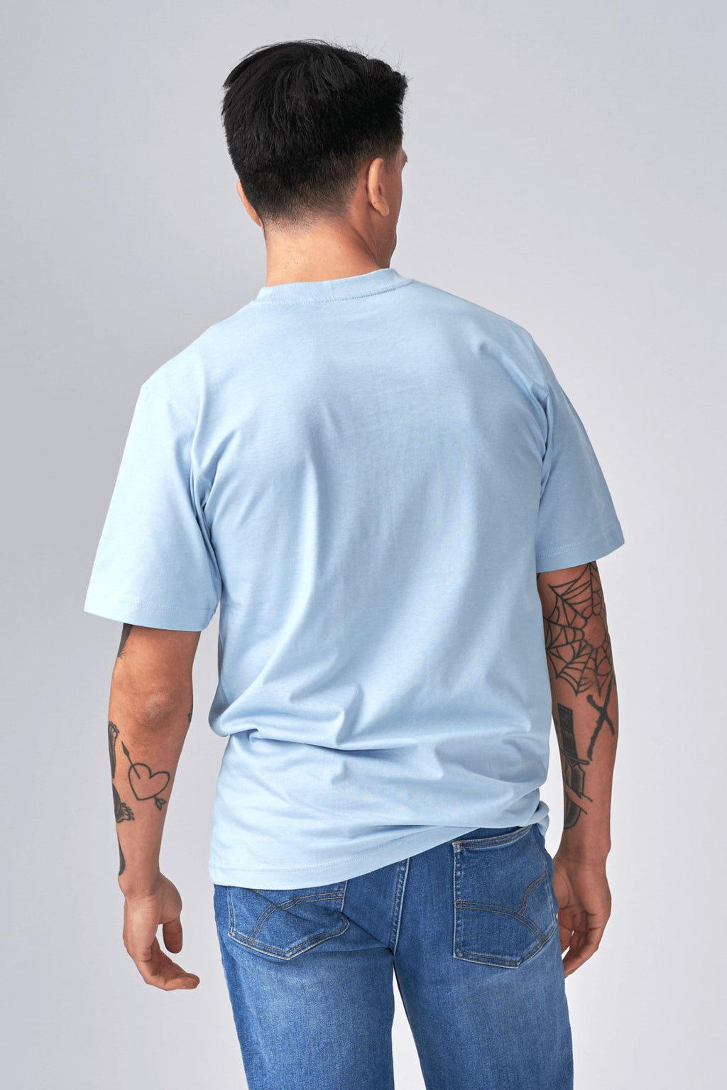 Nadrozmerné tričko - svetlo modrá