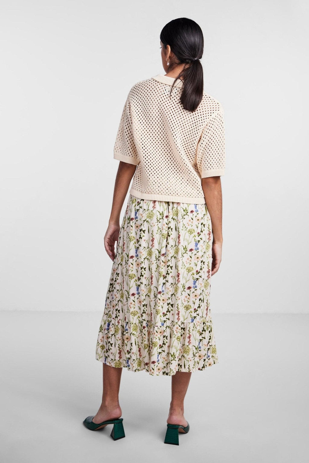 Laya pletena polo - bijeli dim