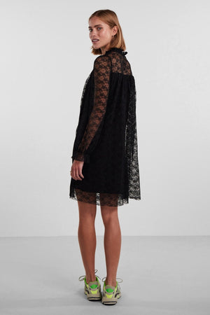 May Lace Maxi Kjole - Sort