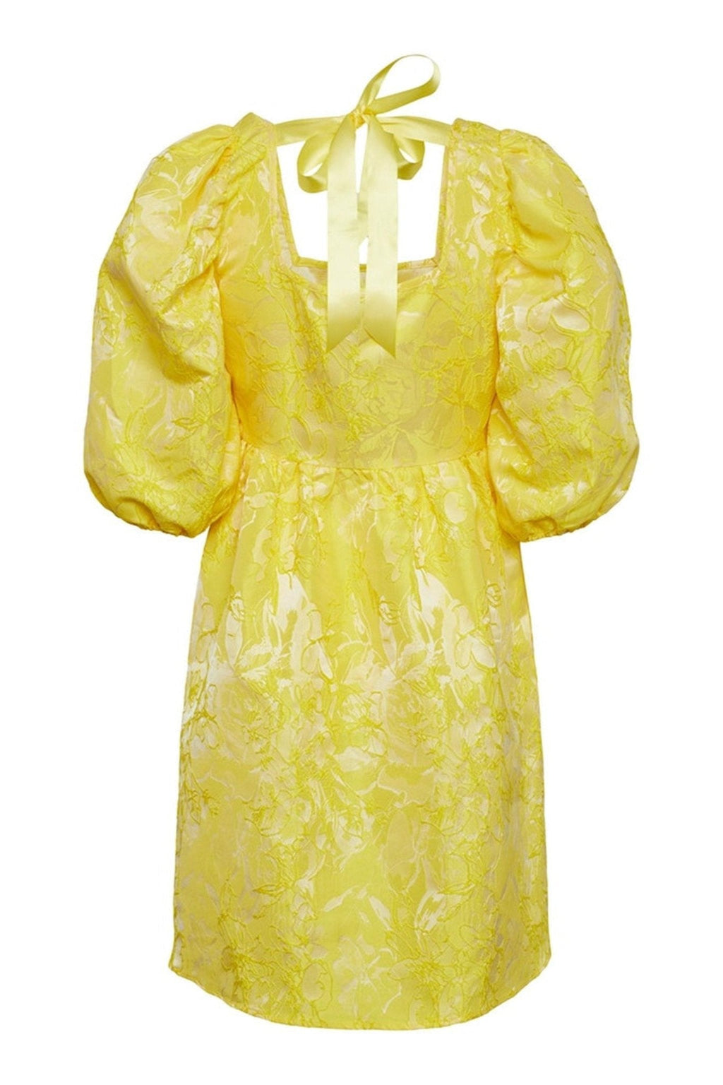 Aviona Dress - Pale Banana